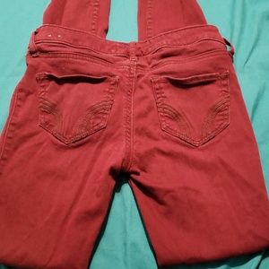 Hollister jeggings maroon